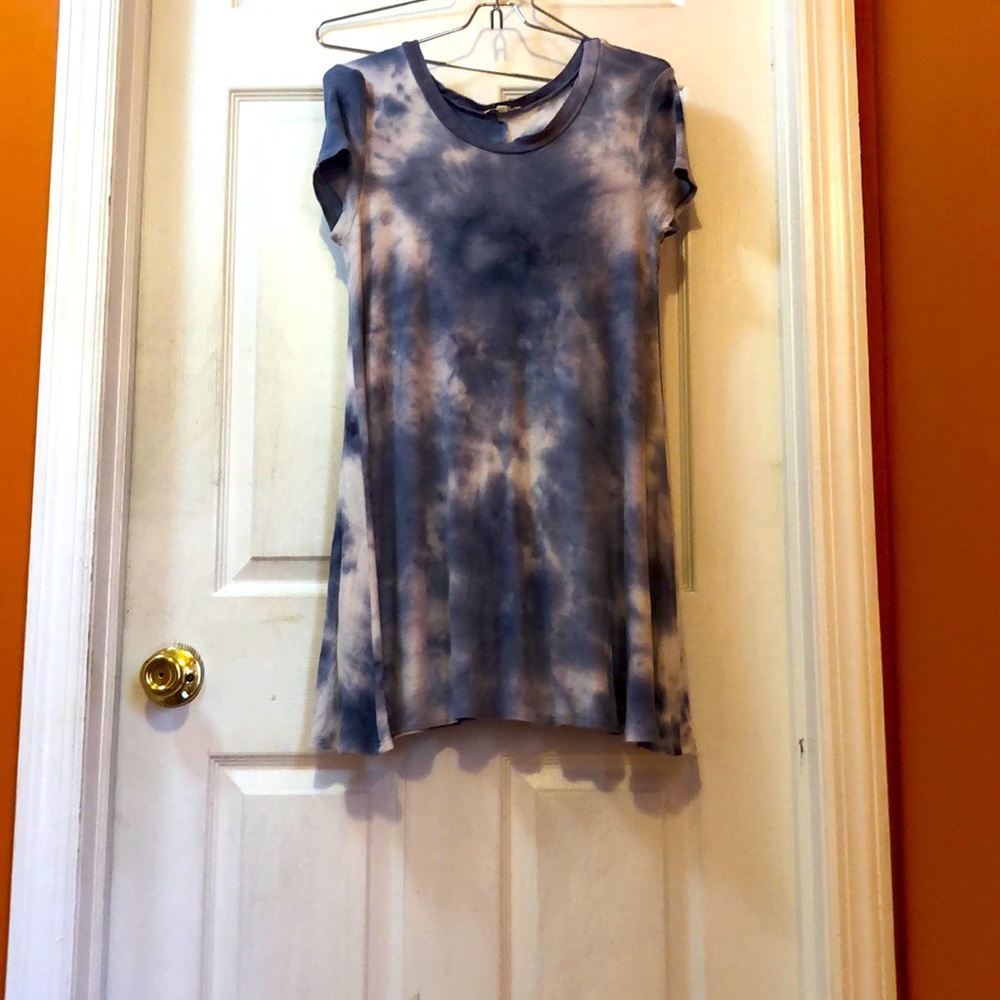 Love Culture tie dye  skate summer dress crew neck short sleeve size M US made